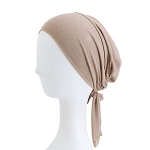 À la mode <span class=keywords><strong>coton</strong></span> longue queue tête écharpe écharpe chapeaux <span class=keywords><strong>Bandana</strong></span> faire Turban <span class=keywords><strong>chimio</strong></span> casquette dormir chapeau bonnet chapeau en gros - Product Image 5
