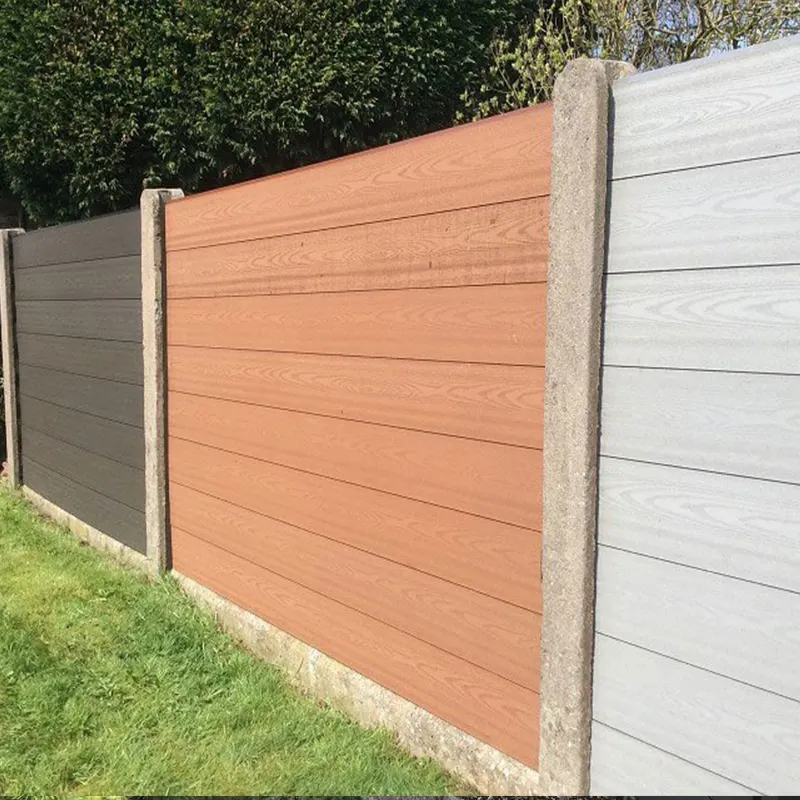 WPC duvar çit kapı paneli kurulu kafes setleri/su geçirmez plastik kompozit ahşap wpc 1.8*1.8m kafes çit