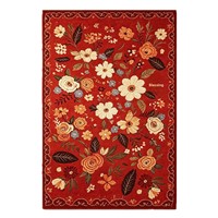 Nouveau tapis de chevet de chambre à coucher en peluche, style persan, à motifs floraux antibactériens, isolant thermique, résistant aux taches, pliable, long et large