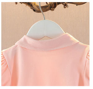 Robe polo pour fillettes, manches courtes, style golf/tennis, coupe trapèze, robe de jeu, robe d'été en coton, uniforme scolaire pour bébés filles - Product Image 2