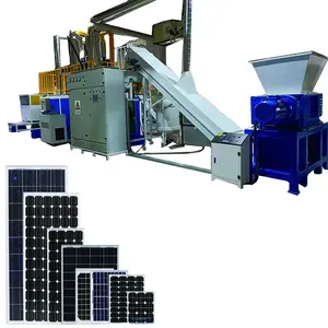 Latest Research Solar Panel Recycling Production Line Energy Saving Photovoltaic Silicon Metal Recycle Machine