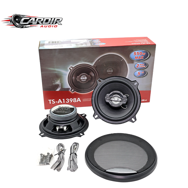 Ready to Ship CR-A1398A 5 Inch 2-Way Coaxial Car Speakers 550W Universal Fit All Vehicles for Vehicle Interior Upgrades