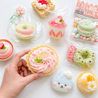 Jouet Squishy en Silicone Kawaii en Forme de Dessert Citron, Anti-Stress à Remontée Lente, Jouets à Presser, Vente en Gros OEM, Cadeau Promotionnel