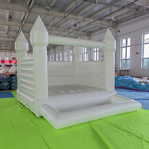 Đám cưới Bouncer trắng hồng <span class=keywords><strong>Inflatable</strong></span> nhà bị trả lại với bóng Pit hồ bơi <span class=keywords><strong>Inflatable</strong></span> lâu đài bouncy - Product Image 2
