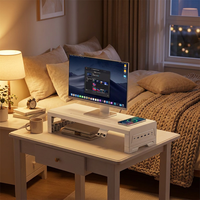 Hub d'alimentation ultime en métal de 550 mm avec chargeur sans fil rapide 15 W et extension USB-C multi-ports
