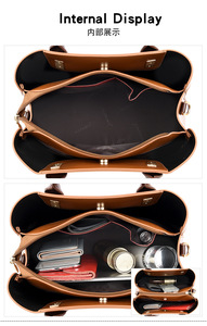 Bolsa Tote Personalizada de Cuero PU, Bolsos de Mano de Lujo para Mujer, Bolsos de Diseñador, Bolsos Cruzados de Alta Calidad para Dama - Product Image 6