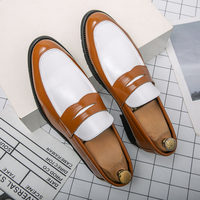 Chaussures décontractées à enfiler type mocassins Penny, tailles 38-46, design classique durable, en cuir synthétique, chaussures habillées