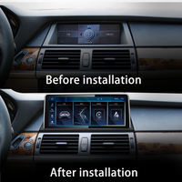 Lecteur Multimédia de Voiture LELV Tactile Linux avec GPS Carplay pour BMW X5 X6 E70 E71 2007-2013 Compatible CCC CIC