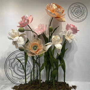 Flores artificiales florales hechas a mano de alta gama de diseñador Senior para accesorios de escenario decoración de boda fotografía - Product Image 1