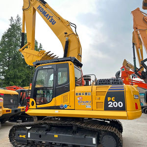 Excavatrice d'occasion Komatsu PC200 20 tonnes, modèle 2022, d'origine japonaise, certifiée EPA CE, machine de construction sur chenilles, moteur et engrenages - Product Image 2