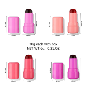 OEM Maquillage Refroidissement Eau Gelée Teinte Éclaboussures Lèvres Joues Blush Tache Gelée Blush Joue Vegan Sans Cruauté Blush Gelée Teinte - Product Image 5