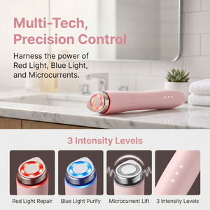 (1pcs Custom logo & Package) Auto Dropshipping Age <b>Mini</b> Booster Facial Lifting Firming Microcurrent Wrinkle Remover <b>Vibrating</b> - Product Image 5
