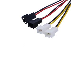 4-Pin Molex a 3-Pin Cable de alimentación del ventilador de conector de adaptador de 12v 12v * 2 / 5v * 2 ordenador ventilador - Product Image 3
