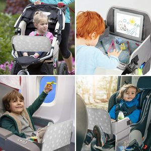 Muestra Gratuita de Cubierta para Mesa de Avión con Bolsillos, Artículos Esenciales de Viaje para Bebés, Niños Pequeños y Adultos, Bandeja de Viaje para Niños - Product Image 3
