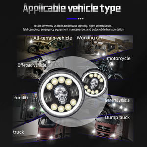 HAIZG 7 pollici faro Led personalizzato <span class=keywords><strong>tufo</strong></span> più 12V Off Road Drl 4x4 Jeeps faro anari rotondi moto Auto Led - Product Image 6