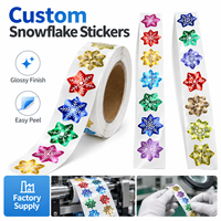 Stiker Natal Die-Cut untuk Scrapbook, Pembungkus Kado, Kartu, Dekorasi Liburan, Santa, Manusia Salju, Pohon, Stiker Tahan Air