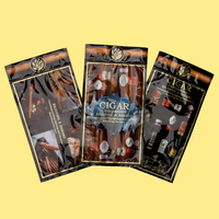Emballage personnalisé pour tabac, pochettes en plastique humidifiantes, sacs humidificateurs pour cigares, pour 4 à 5 cigares avec hygromètre et séparateur