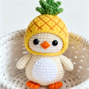 <span class=keywords><strong>Llavero</strong></span> de pingüino de ganchillo hecho a mano al por mayor, muñeco de pingüino <span class=keywords><strong>amigurumi</strong></span> de la serie de frutas de dibujos animados, para recuerdos de fiesta - Product Image 5
