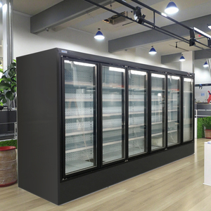 Tủ Lạnh Bia 6 Cửa Kính Thương Mại Tủ Đông Trưng Bày Tủ Đông Tủ Lạnh Nhiều Tầng Siêu Thị Tủ Đông Đứng - Product Image 1