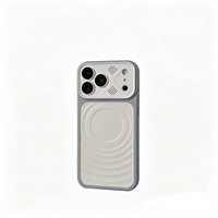 Nouvelle Coque de Téléphone Magnétique de Luxe à Motif Ondulé en TPU+PC, Antichoc, Anti-Traces de Doigts, avec Anneau Magnétique Intégré pour