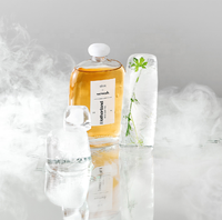 En stock 250ml 500ml carré plat brassage à froid café kombucha bière boissons bouteille en verre avec bouchon à vis blanc pour boisson jus