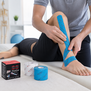 Cinta de Kinesiología con Logotipo Personalizado, Impermeable, Resistente al Sudor, Elástica, de Algodón, para Soporte Muscular, Entrenamiento Físico - Product Image 6