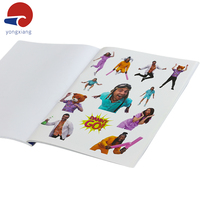 Livre de coloriage personnalisé pour enfants, format A4, couverture souple avec reliure parfaite, activités pour enfants, exercices scolaires, vente en gros