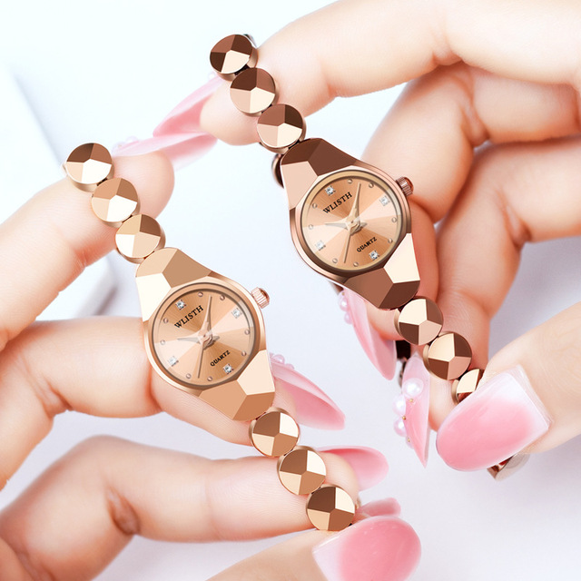 Wlisth S950 Quartz Wristwatch Lady Elegant Business Female's Luxury Watch Women Fashion Simple Diamonds Waterproof Dress Watches