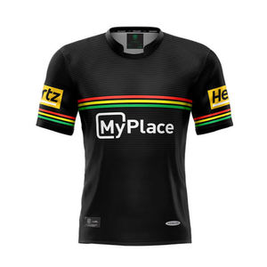 Para Canberra Raiders Club, Camiseta de cuello personalizado para hombre, sudadera de manga corta, ropa de fútbol australiano para NRL Rugby transpirable - Product Image 3