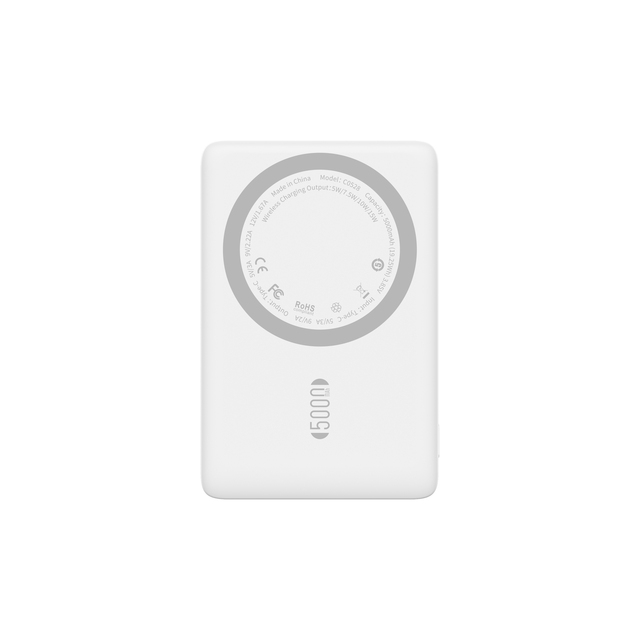 Ultra Thin High Capacity Mini Portable Power Bank Magnetic Wireless Charging PD20W Fast Charging 5000mah
