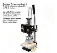 Presse à chaud portable de table manuelle pour estampage à chaud, idéale pour le bricolage, l'artisanat et la création de marques personnalisées
