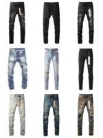 Jean décontracté coupe bootcut ample pour homme 2025, délavage moyen, taille mi-haute, en denim extensible de haute qualité, idéal pour les affaires et le quotidien, très tendance