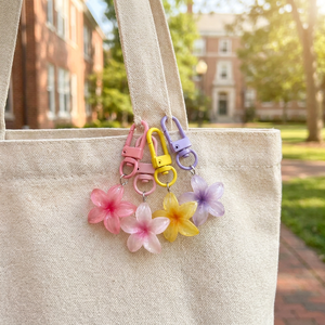 Pendentif de sac créatif en forme de fleur de gelée pastel, style Ins, mignon, ornement à suspendre pour sac à main, cadeau pour femme, articles de boutique - Product Image 1