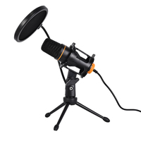 Microphone à condensateur ZX666 Microphone d'enregistrement professionnel de bureau pour diffusion en direct Karaoké Spectacle sur scène Jeux Réunion