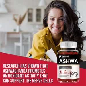 OM/ODM สารสกัดจากสมุนไพร KSM-66 Ashwagandha Gummies อาหารเสริมที่มีวิตามิน D2สำหรับบรรเทาความเครียดและผ่อนคลาย - Product Image 5