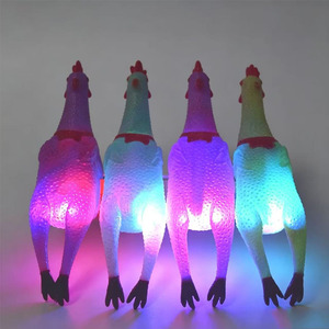 Giocattolo Antistress a Forma di Pollo in Gomma con Luci LED e Suoni, Bestseller - Product Image 3