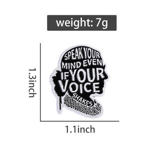 Broche de Metal Creativo e Inspirador con Diseño de Juezas, Accesorio de Ropa Divertido para Decoración - Product Image 5