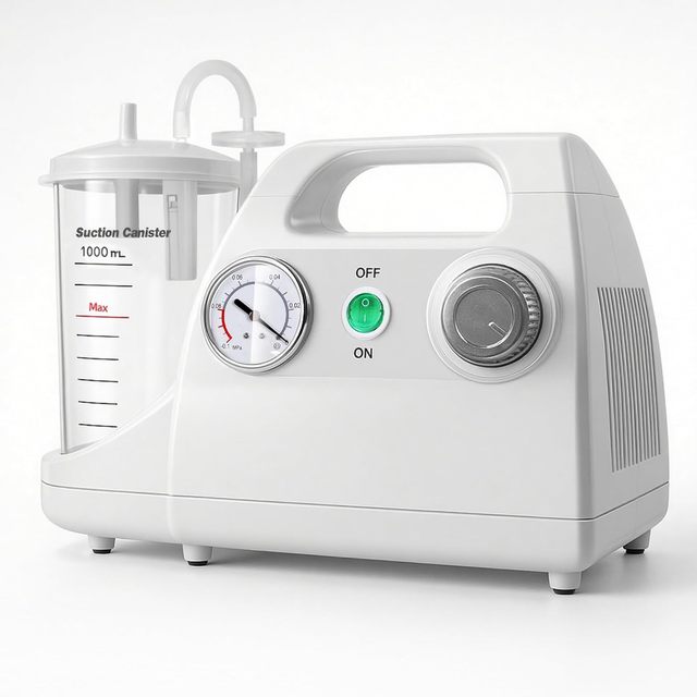 Portable Home Veterinary Suction Machine 1000 ml Capacity High-power Suction Vacuum Pressure up to 0.075 MPa