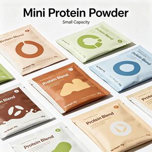 Sacchetto in Alluminio Personalizzato con Stampa su 3 Lati <span class=keywords><strong>per</strong></span> Proteine in Polvere, Busta Piatta di Piccola Capacità <span class=keywords><strong>per</strong></span> Proteine del Siero di Latte - Product Image 1