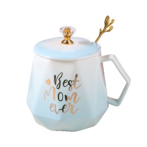 Cadeau pour la fête <span class=keywords><strong>des</strong></span> mères et les anniversaires, tasse à température constante 55°C avec couvercle et cuillère, compatible micro-ondes, style européen, ensemble cadeau - Product Image 5