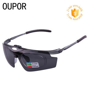 Lunettes de sport polarisées XQ 382, coupe-vent, pour cyclisme, course à pied, pêche, pour hommes et femmes, avec étui - Product Image 4