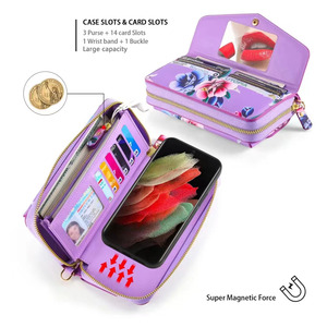 Custodia di Lusso Multifunzione in Pelle PU con Cerniera <span class=keywords><strong>per</strong></span> <span class=keywords><strong>iPhone</strong></span> X XS Max 7 8 Plus <span class=keywords><strong>11</strong></span> 12 13 14 15 16 17 Plus Pro Max - Product Image 5