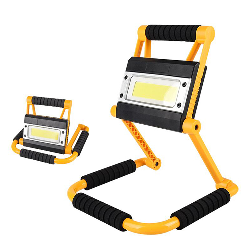 20W Portable COB Floodlight LED Work Light 4 Modes USB Rechargeable Searchlight Built-in Battery Fishing Camping Light