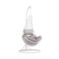 Vente en gros de balançoires de jardin populaires pour l'extérieur chaise œuf de taille adulte suspendue
