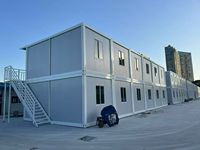 Maison duplex préfabriquée de luxe à 2 étages, maison modulaire détachable à 2 chambres