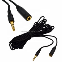 Cable de extensión de audio estéreo de 3,5mm Cable de extensión de auriculares para MP3/4 auriculares ordenador teléfono móvil 5/3/1.5M