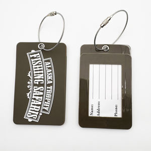 Lettres de vente chaudes étiquette de <span class=keywords><strong>bagage</strong></span> personnalisée étiquette de <span class=keywords><strong>bagage</strong></span> autocollant Logo sécurité voyage compagnie aérienne étiquette de <span class=keywords><strong>bagage</strong></span> en PVC souple - Product Image 2