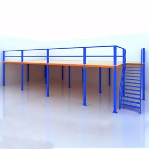 Aangepaste Duurzaam Zware Belasting Mezzanine Rack Opslag Plank Stellingsysteem Voor Magazijn