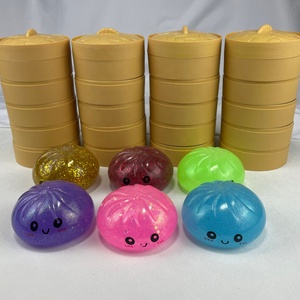 LED Light Dumpling Steamed Bun Silicone Squishy <b>Fidget</b> Squeeze Toy-Eco-Friendly Anti-Anxiety Stress Relief for Adults Kids - Product Image 3