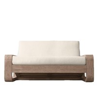 Chaise longue en teck moderne minimaliste nordique pour l'extérieur, résistante au soleil, imperméable, anti-corrosion, pour villas, jardins, balcons